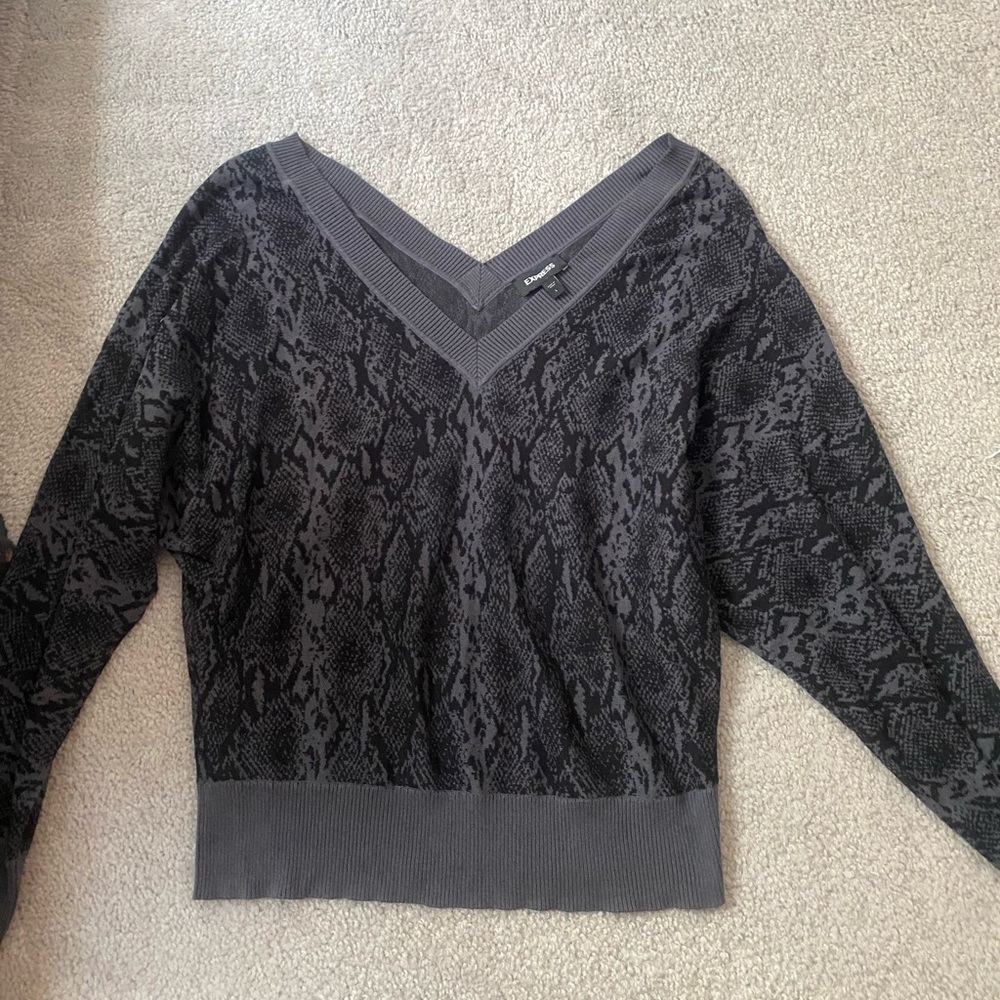 Express off shoulder sweater